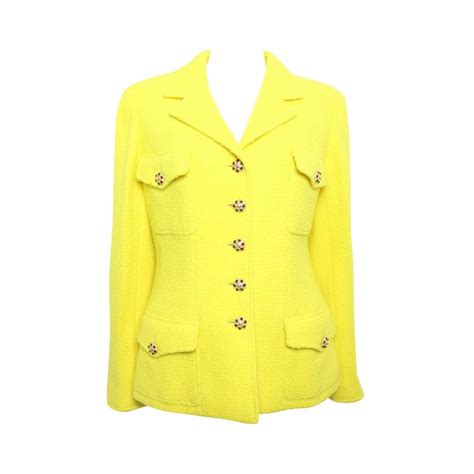 chanel 19 yellow tweed|chanel tweed jacket 2020.